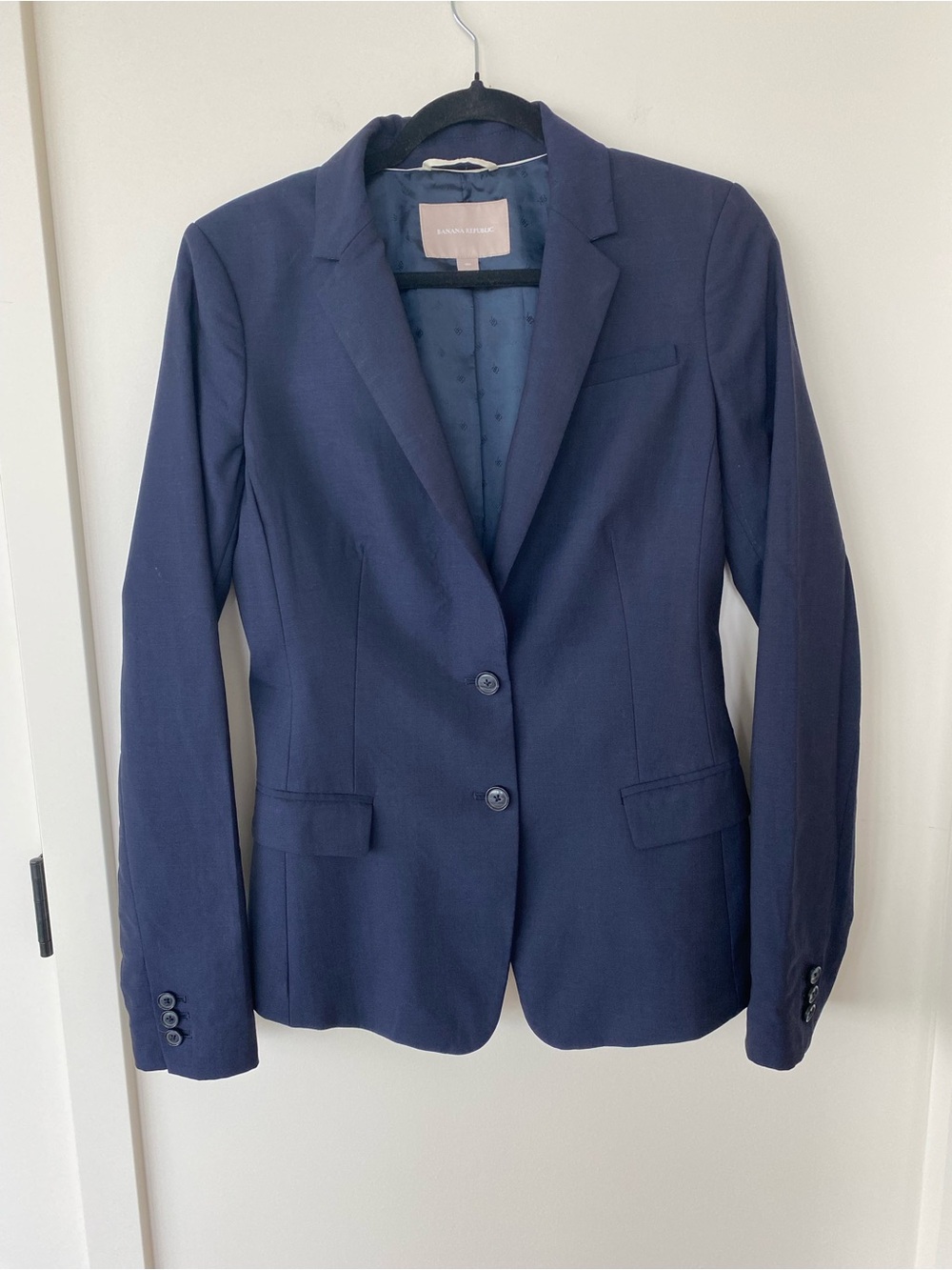 Banana Republic Dark Navy Two-Button Women's Blazer